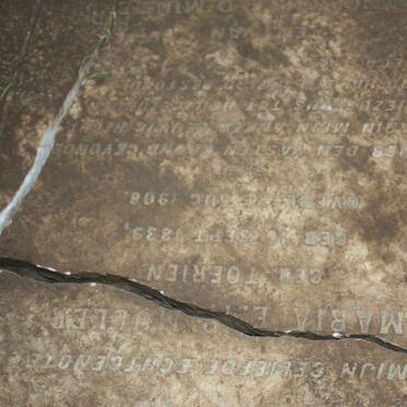 MULLER Franciscus P.D. -1917 &amp; Maria E.?. P. TOERIEN 1839-1908