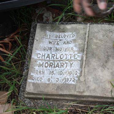 MORIARTY Charlotte 1892-1972
