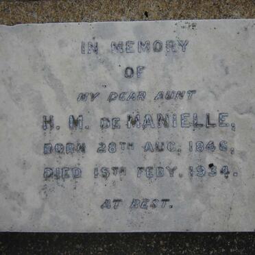 MANIELLE H.M., de 1846-1934