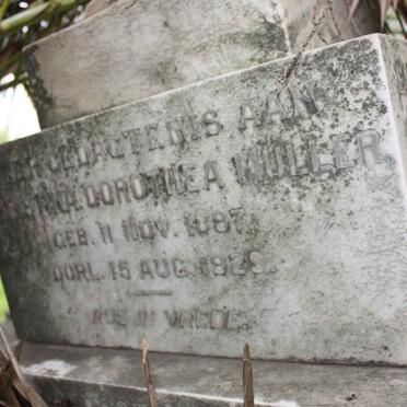 MULLER Carel Louis 1870-1937 :: MULLER Christina Dorothea 1897-1929