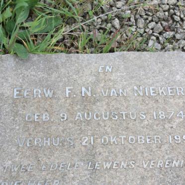 NIEKERK F.N., van 1874-1951
