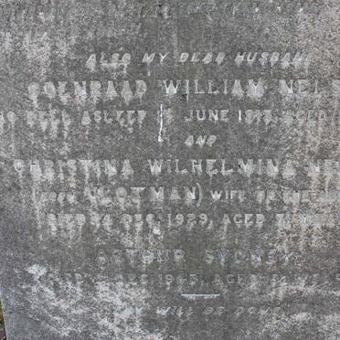 NELSON Coenraad William -1913 &amp; Christina Wilhelmina VLOTMAN -1929 :: NELSON Arthur Sydney -1943