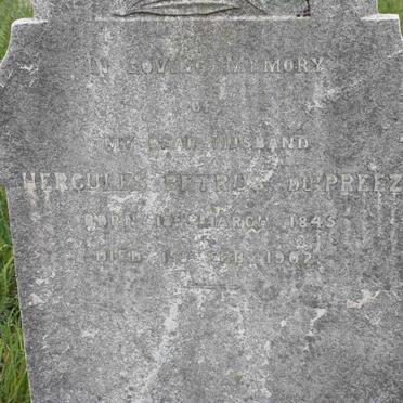 PREEZ Hercules Petrus, du 1845-1907