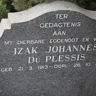 PLESSIS Izak Johannes, du 1913-1973