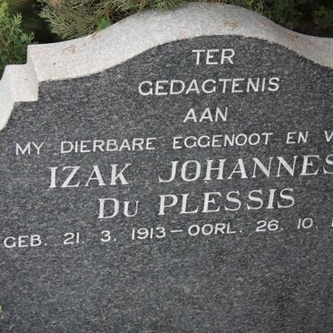 PLESSIS Izak Johannes, du 1913-1973