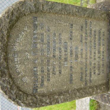 RYNHOUD William J.F.  -1935 :: RYNHOUD William -1903 :: RYNHOUD Fred -1918  :: RYNHOUD Lucy J. ?-1951