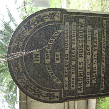 RUSSOUW Andries -1918