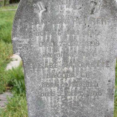 REENEN Jan, van 1822-1899 &amp; Elsabe Antionette Jacoba GIE 1831-1910