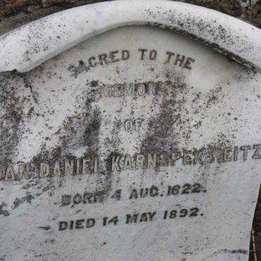 REITZ Jan Daniel Karnspek 1822-1892
