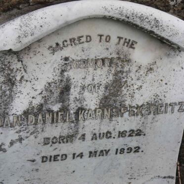 REITZ Jan Daniel Karnspek 1822-1892