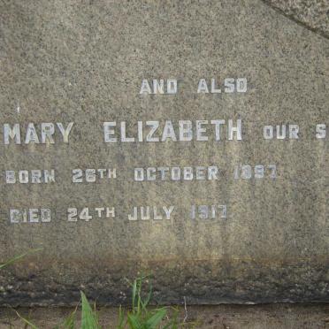 ROBERTS Mary Elizabeth 1897-1917