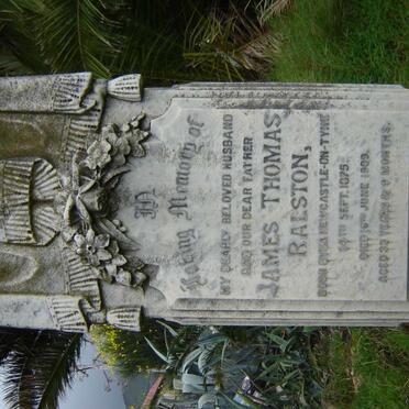 RALSTON James Thomas 1875-1909