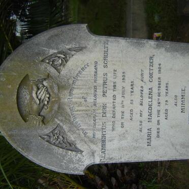 SCHULTZ  Lambertus Dirk Petrus -1905 &amp; Mimmie -1920 ::  SCHULTZ Nettie -19?2 :: COETZER Maria Magdalena -1904