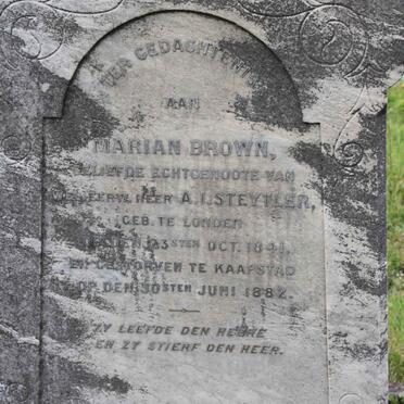 STEYTLER Marian Brown 1841-1882