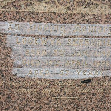 SERRURIER Lodewyk 1845-1898