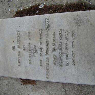 SMITH Dorothea Henrietta nee LE SUEUR -1920