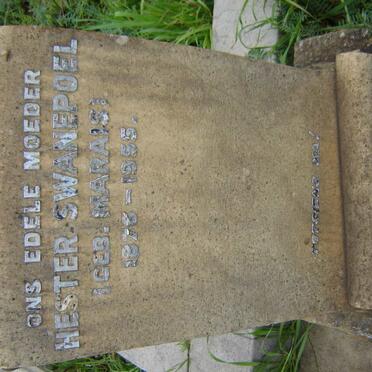 SWANEPOEL Hester nee MARAIS  1876-1955