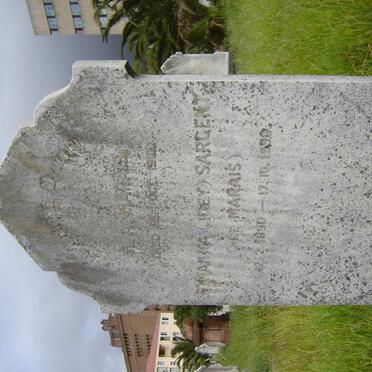 SARGENT Johanna nee MARAIS 1890-1959