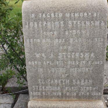 STEENSMA Josephine :: STEENSMA W.?. :: STEENSMA Elizabeth Sarah ? 