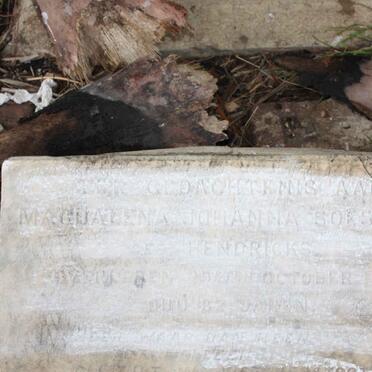 SOESMAN Magdalena Johanna nee HENDRICKS -1920