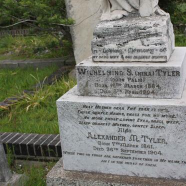 TYLER Alexander M. 1861-1904 &amp; Wilhelmina S. PALM 1864-1904