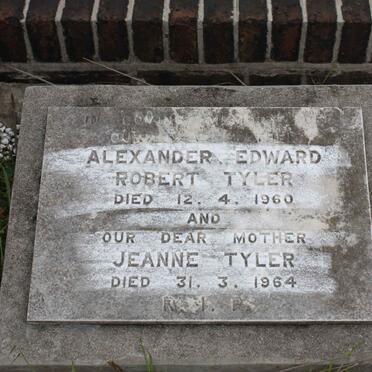 TYLER Alexander Edward Robert -1960 &amp; Jeanne -1964