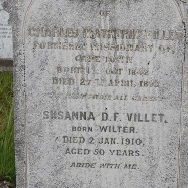 VILLET Charles Mathurin  1842-1892 &amp; Susanna D.F. WILTER -1910