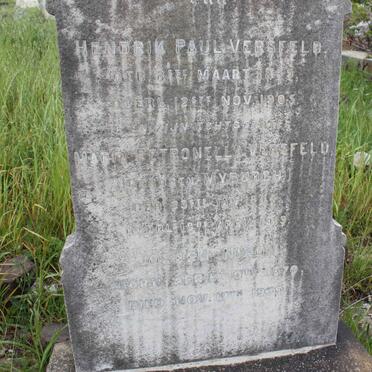 VERSVELD Hendrik Paul 18?9-1905 &amp; Maria Petronella MYBURGH -1919 :: NIXON Joseph 1870-1939