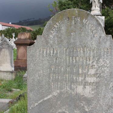 VOS Johanna Petronella nee BERRANCE 1808-1890