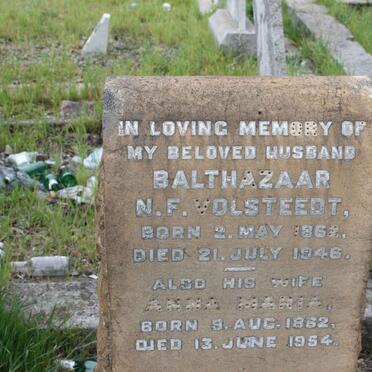 VOLSTEEDT Balthazaar N.F. 1862-1946 &amp; Anna Maria 1862-1954