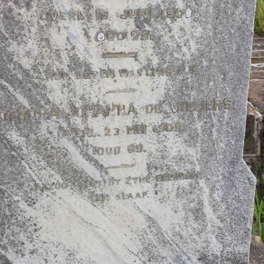 VILLIERS Debora Johanna, de -1909