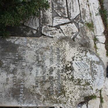 VERSFELD Gertruida Margarita nee BOSMAN 1862-1927 :: VERSFELD Melt van der Spuy 1864-1941