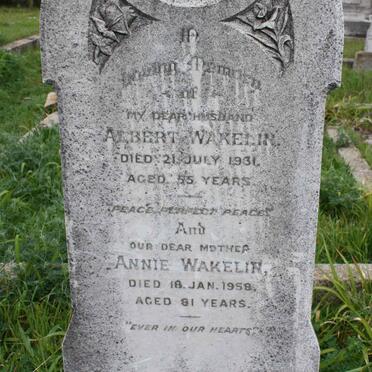 WAKELIN Albert -1931 &amp; Annie -1958