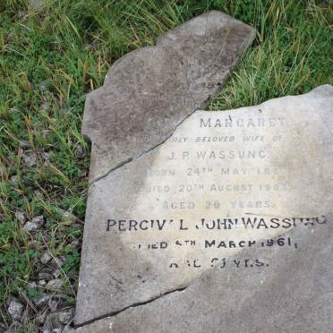 WASSUNG  Percival John -1961 &amp; ? Margaret 1883-1903