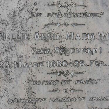WILTER Nellie Annie Maria nee SCHONKEN 1886-1929 :: WILTER Pieter Louis 1861-1918 :: WILTER Elizabeth Maria nee VOIGT 1858-1940 