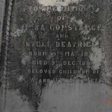 ATTWELL Myra Constance 1877-1877 :: ATTWELL Ethel Beatrice 1877-1877