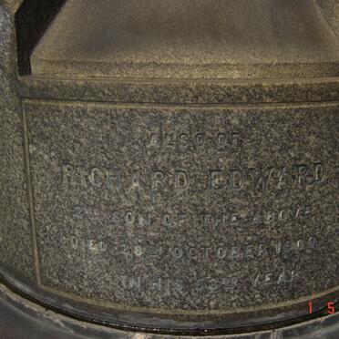 ATTWELL Richard Edward -1909