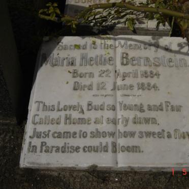 BERNSTEIN Maria Hettie 1884-1884