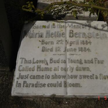 BERNSTEIN Maria Hettie 1884-1884