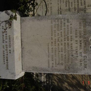 CLARK Herbert Edward -1891