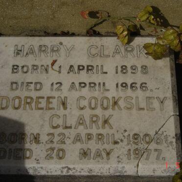 CLARK Harry 1898-1966 &amp; Doreen Cooksley 1906-1977