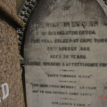 COURTIS John Humphries -1889