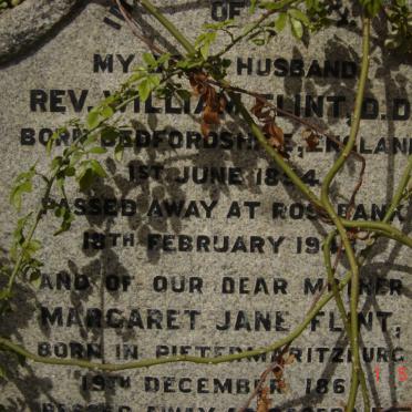 FLINT William 1854-1943 &amp; Margaret Jane 1867-1946