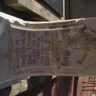 HASTIE Helena Mary nee RAWBONE - 1909