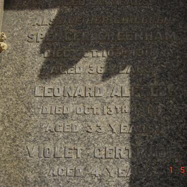 HILLIARD Spencer Greenham -1918 :: HILLIARD Leonard Alfred -1918 :: HILLIARD Violet Gertrude