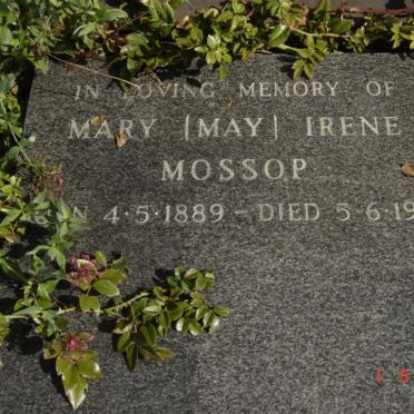 MOSSOP Mary Irene 1889-1975
