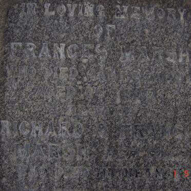 MARSH Frances -1899, MARSH Richard, MARSH Francis
