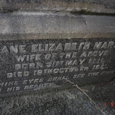 MARSH Jane Elizabeth ??-19??