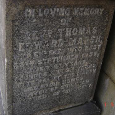 MARSH Thomas Edward -1935