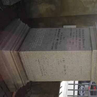 McGREGOR Alexander 1835-1902 &amp; Margaret ??-??